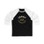 Jarry 35 Pittsburgh Hockey Number Arch Design Unisex Tri-Blend 3/4 Sleeve Raglan Baseball Shirt