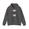 Rust 17 Pittsburgh Hockey Black Vertical Design Unisex Hooded Sweatshirt