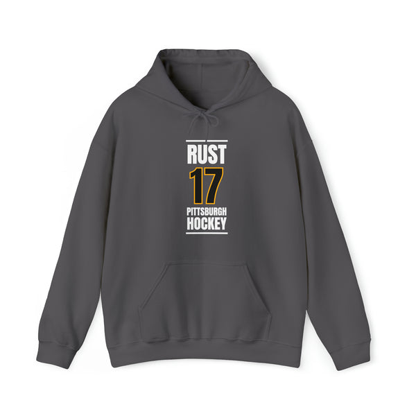 Rust 17 Pittsburgh Hockey Unisex Hooded Sweatshirt - Pittsburgh Sports Shop