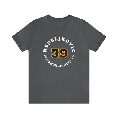 Nedeljkovic 39 Pittsburgh Hockey Number Arch Design Unisex T-Shirt