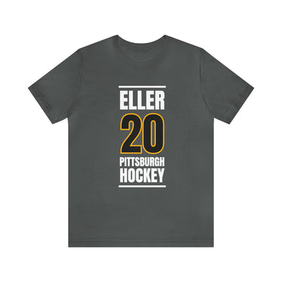 Eller 20 Pittsburgh Hockey Black Vertical Design Unisex T-Shirt