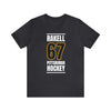 Rakell 67 Pittsburgh Hockey Black Vertical Design Unisex T-Shirt