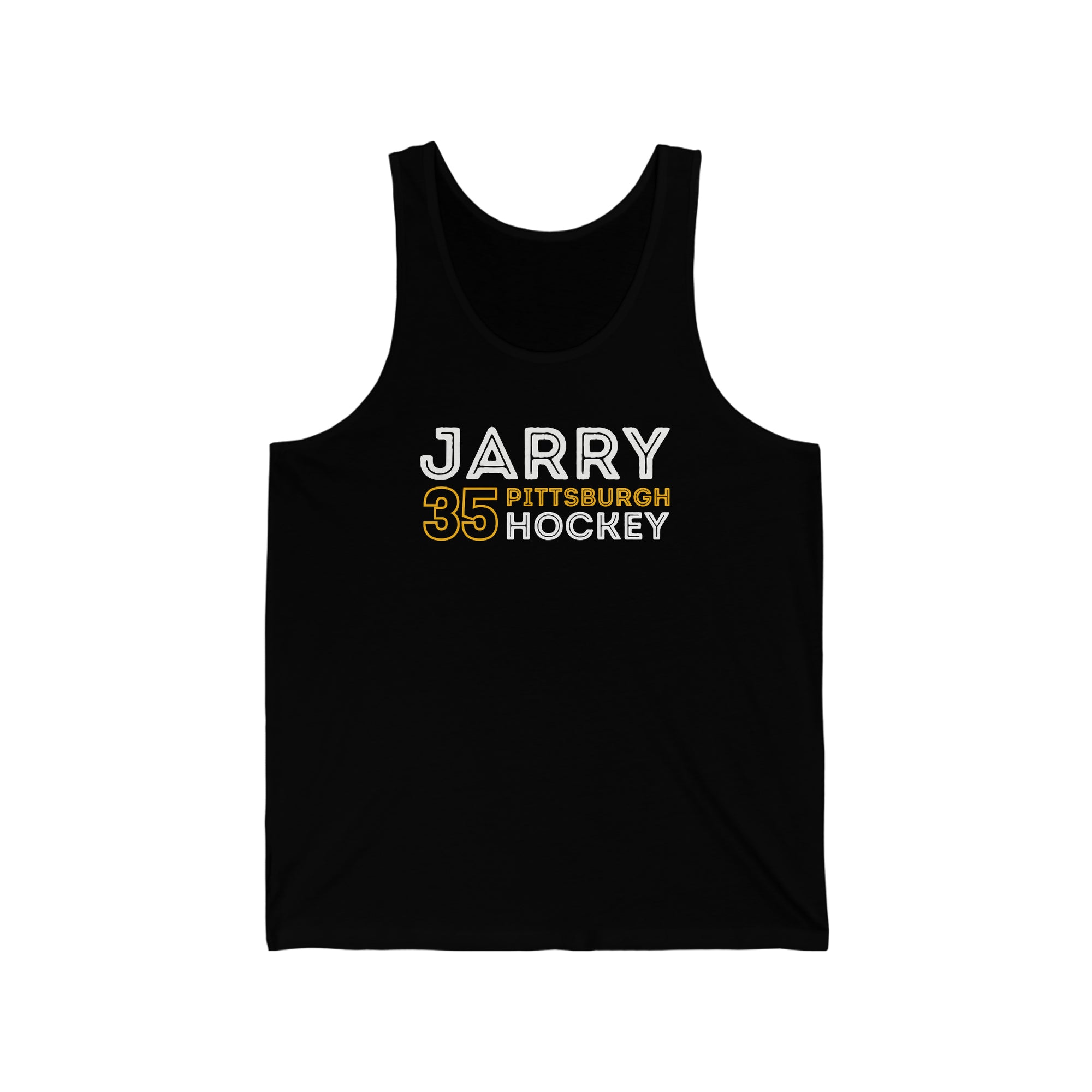 Jarry 35 Pittsburgh Hockey Grafitti Wall Design Unisex Jersey Tank Top