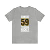 Guentzel 59 Pittsburgh Hockey Black Vertical Design Unisex T-Shirt