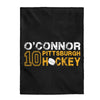 O'Connor 10 Pittsburgh Hockey Velveteen Plush Blanket