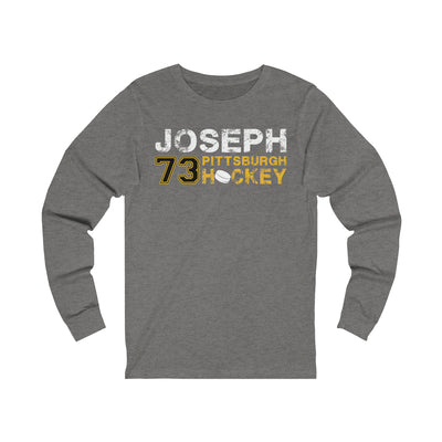 Joseph 73 Pittsburgh Hockey Unisex Jersey Long Sleeve Shirt
