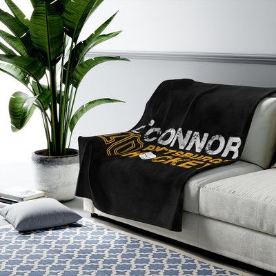 O'Connor 10 Pittsburgh Hockey Velveteen Plush Blanket