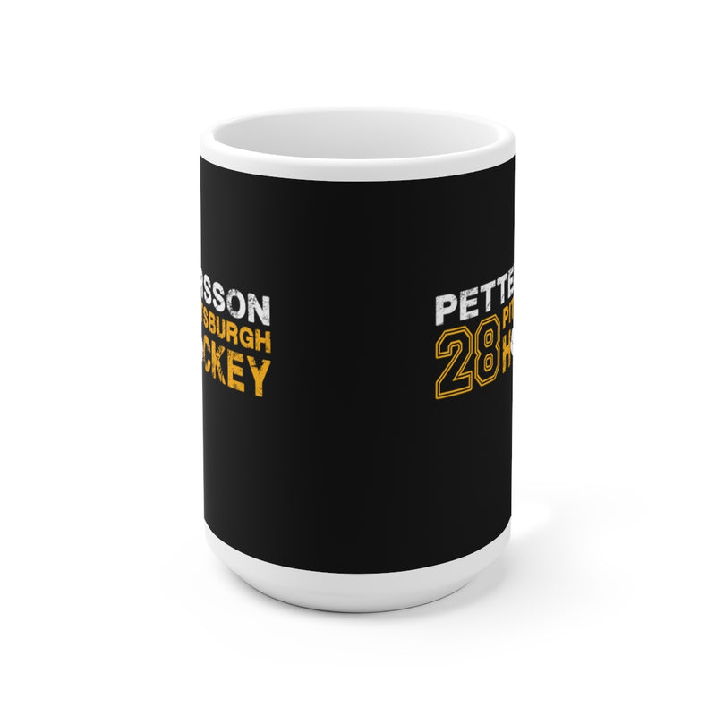 Pettersson 28 Pittsburgh Hockey Ceramic Coffee Mug In Black, 15oz