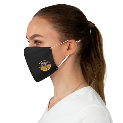 Ladies Of The Penguins Small Logo Adjustable Face Mask In Black