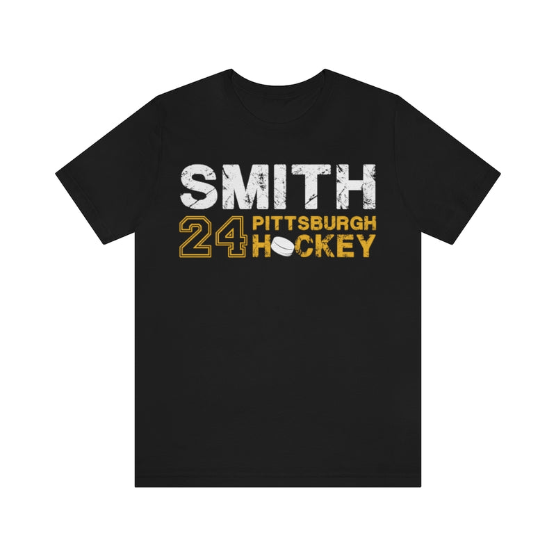 Smith 24 Pittsburgh Hockey Unisex Jersey Tee