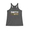 Smith 24 Pittsburgh Hockey Women's Tri-Blend Racerback Tank Top