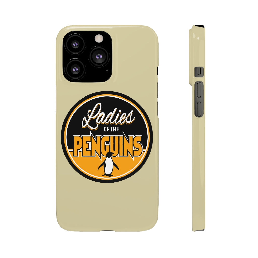 Ladies Of The Penguins Snap Phone Cases In Gold