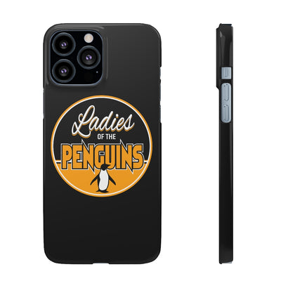 Ladies Of The Penguins Snap Phone Cases In Black