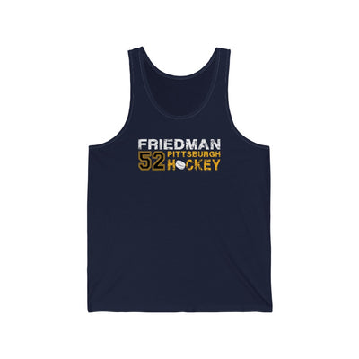 Friedman 52 Pittsburgh Hockey Unisex Jersey Tank Top