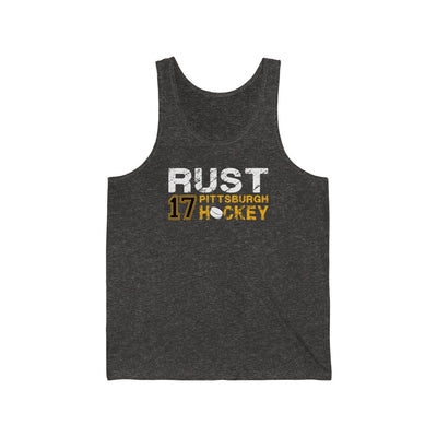 Rust 17 Pittsburgh Hockey Unisex Jersey Tank Top