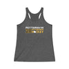 Pettersson 28 Pittsburgh Hockey Women's Tri-Blend Racerback Tank Top
