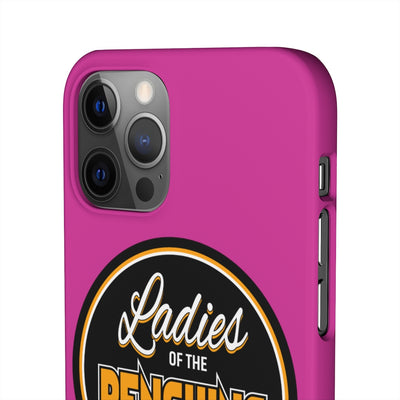 Ladies Of The Penguins Snap Phone Cases In Pink