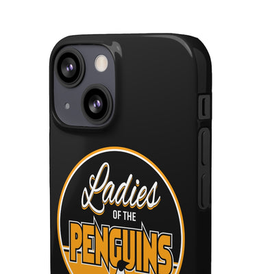 Ladies Of The Penguins Snap Phone Cases In Black