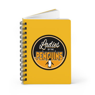 Ladies Of The Penguins Spiral Bound Journal In Yellow