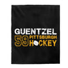 Guentzel 59 Pittsburgh Hockey Velveteen Plush Blanket