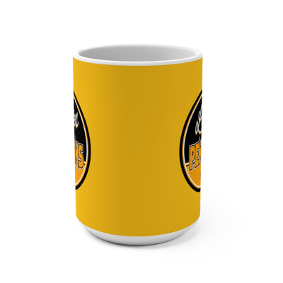 Ladies Of The Penguins Ceramic Coffee Mug, Yellow, 15oz