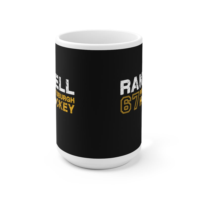 Rakell 67 Pittsburgh Hockey Ceramic Coffee Mug In Black, 15oz
