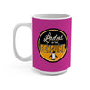 Ladies Of The Penguins Ceramic Coffee Mug, Pink, 15oz