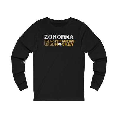 Zohorna 63 Pittsburgh Hockey Unisex Jersey Long Sleeve Shirt