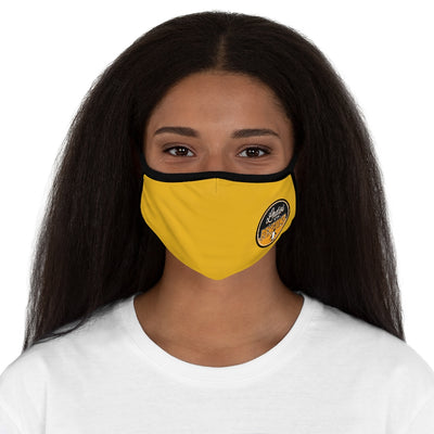 Ladies Of The Penguins Fitted Face Mask In Yellow