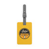Ladies Of The Penguins Leather Luggage Tag In Yellow