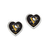 Pittsburgh Penguins 3D Heart Post Earrings