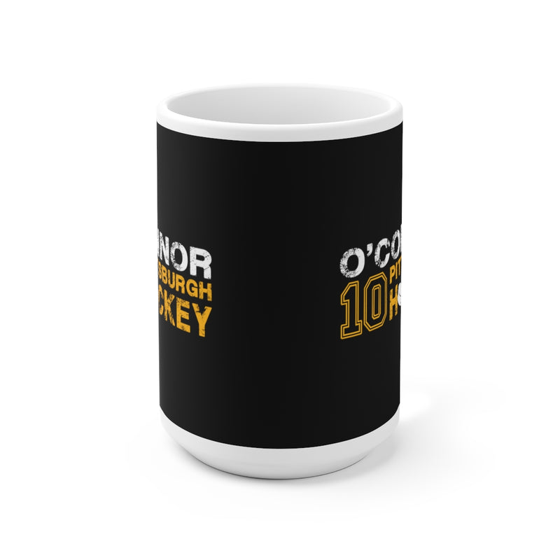 O'Connor 10 Pittsburgh Hockey Ceramic Coffee Mug In Black, 15oz