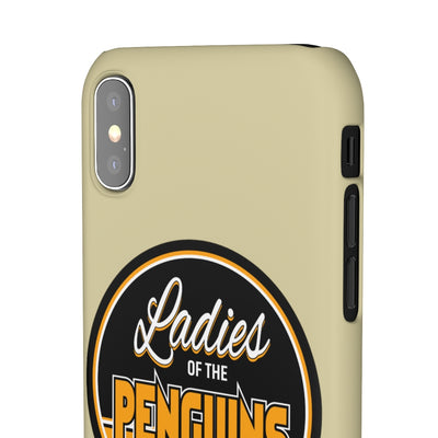 Ladies Of The Penguins Snap Phone Cases In Gold