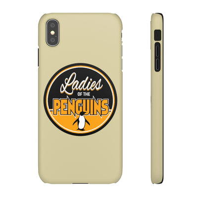 Ladies Of The Penguins Snap Phone Cases In Gold