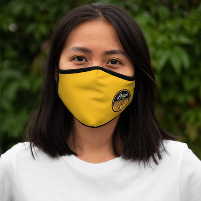 Ladies Of The Penguins Fitted Face Mask In Yellow