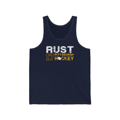 Rust 17 Pittsburgh Hockey Unisex Jersey Tank Top