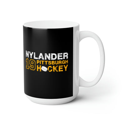 Nylander 19 Pittsburgh Hockey Ceramic Coffee Mug In Black, 15oz