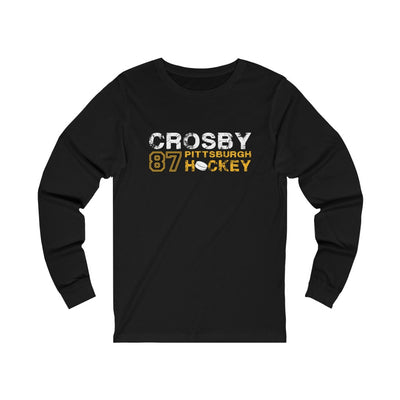 Crosby 87 Pittsburgh Hockey Unisex Jersey Long Sleeve Shirt