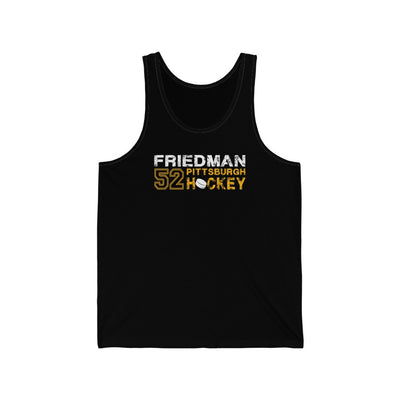Friedman 52 Pittsburgh Hockey Unisex Jersey Tank Top