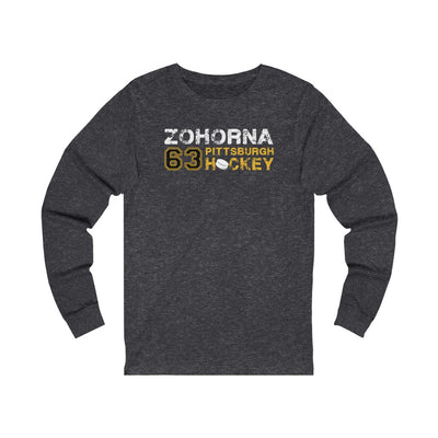 Zohorna 63 Pittsburgh Hockey Unisex Jersey Long Sleeve Shirt