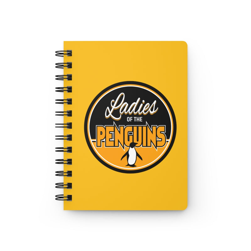 Ladies Of The Penguins Spiral Bound Journal In Yellow