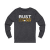 Rust 17 Pittsburgh Hockey Unisex Jersey Long Sleeve Shirt