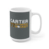 Carter 77 Pittsburgh Hockey Ceramic Coffee Mug In Gray, 15oz