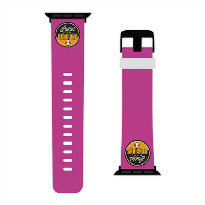 Ladies Of The Penguins Apple Watch Band In Hot Pink