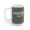 Carter 77 Pittsburgh Hockey Ceramic Coffee Mug In Gray, 15oz