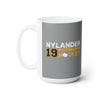 Nylander 19 Pittsburgh Hockey Ceramic Coffee Mug In Gray, 15oz