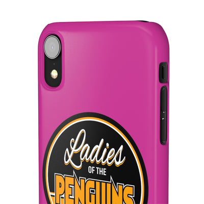 Ladies Of The Penguins Snap Phone Cases In Pink